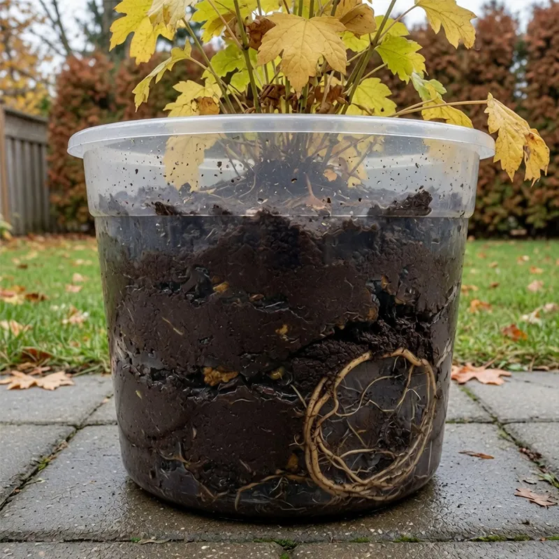 Compacted wet soil